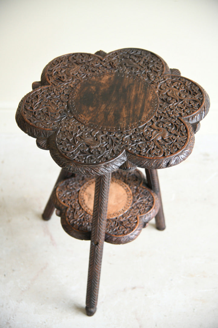 Indian Carved Occasional Table