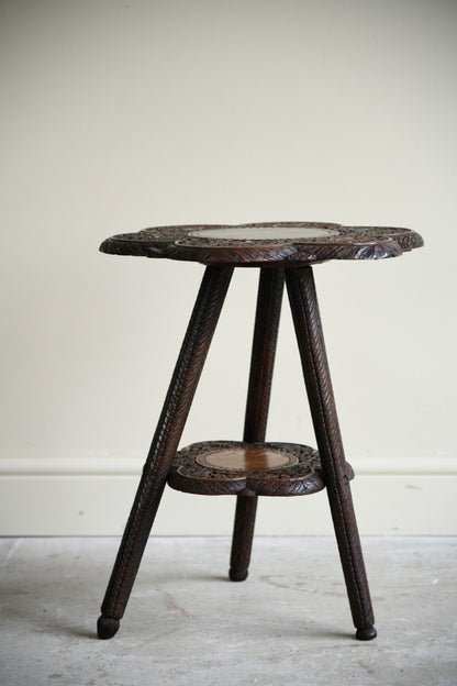 Indian Carved Occasional Table
