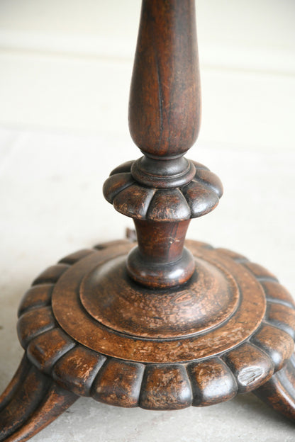 19th Century Rosewood and Engraved Copper Occasional Table