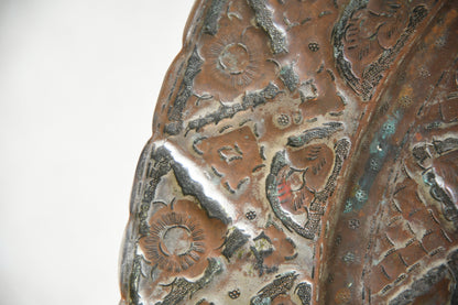 19th Century Rosewood and Engraved Copper Occasional Table