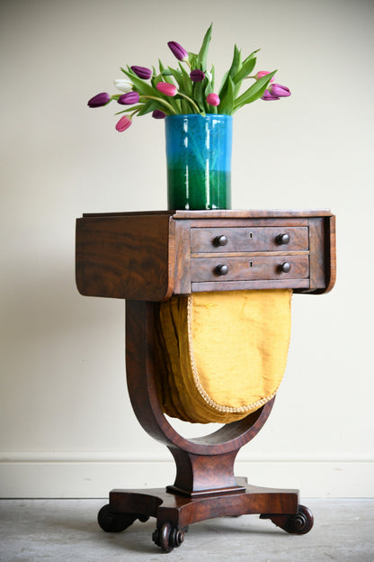 Antique Mahogany Work Table
