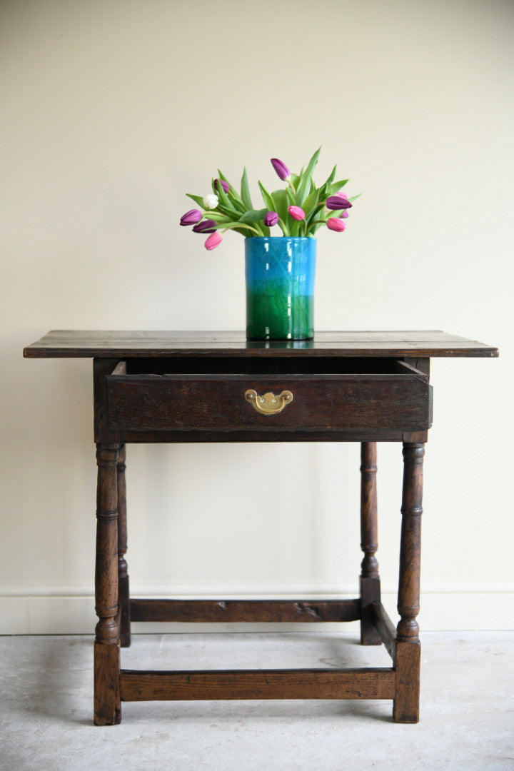 Antique English Oak Occasional Table