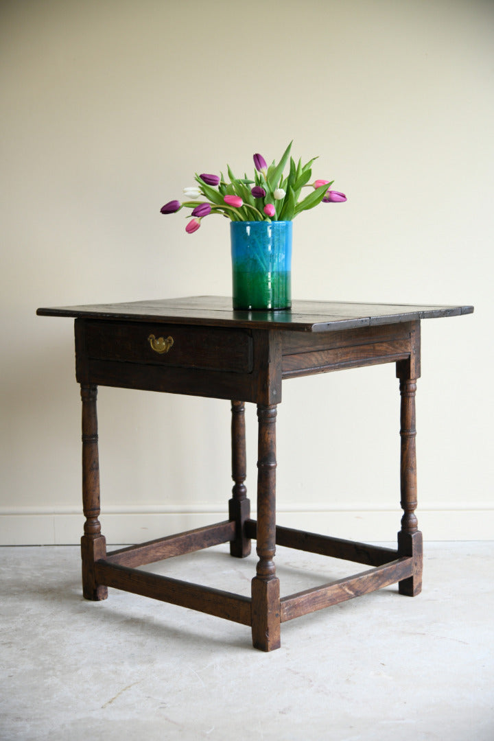 Antique English Oak Occasional Table
