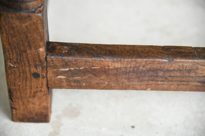 Antique English Oak Occasional Table