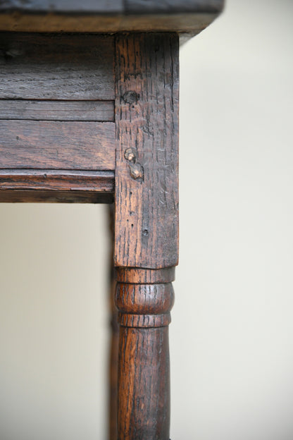 Antique English Oak Occasional Table