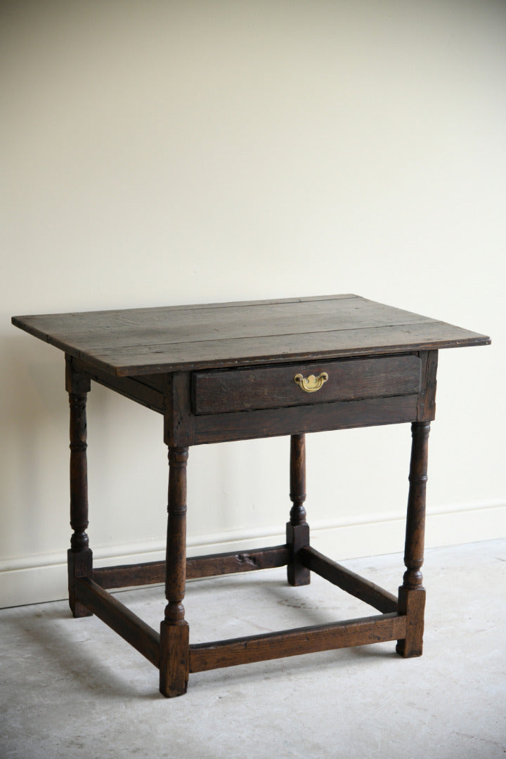 Antique English Oak Occasional Table