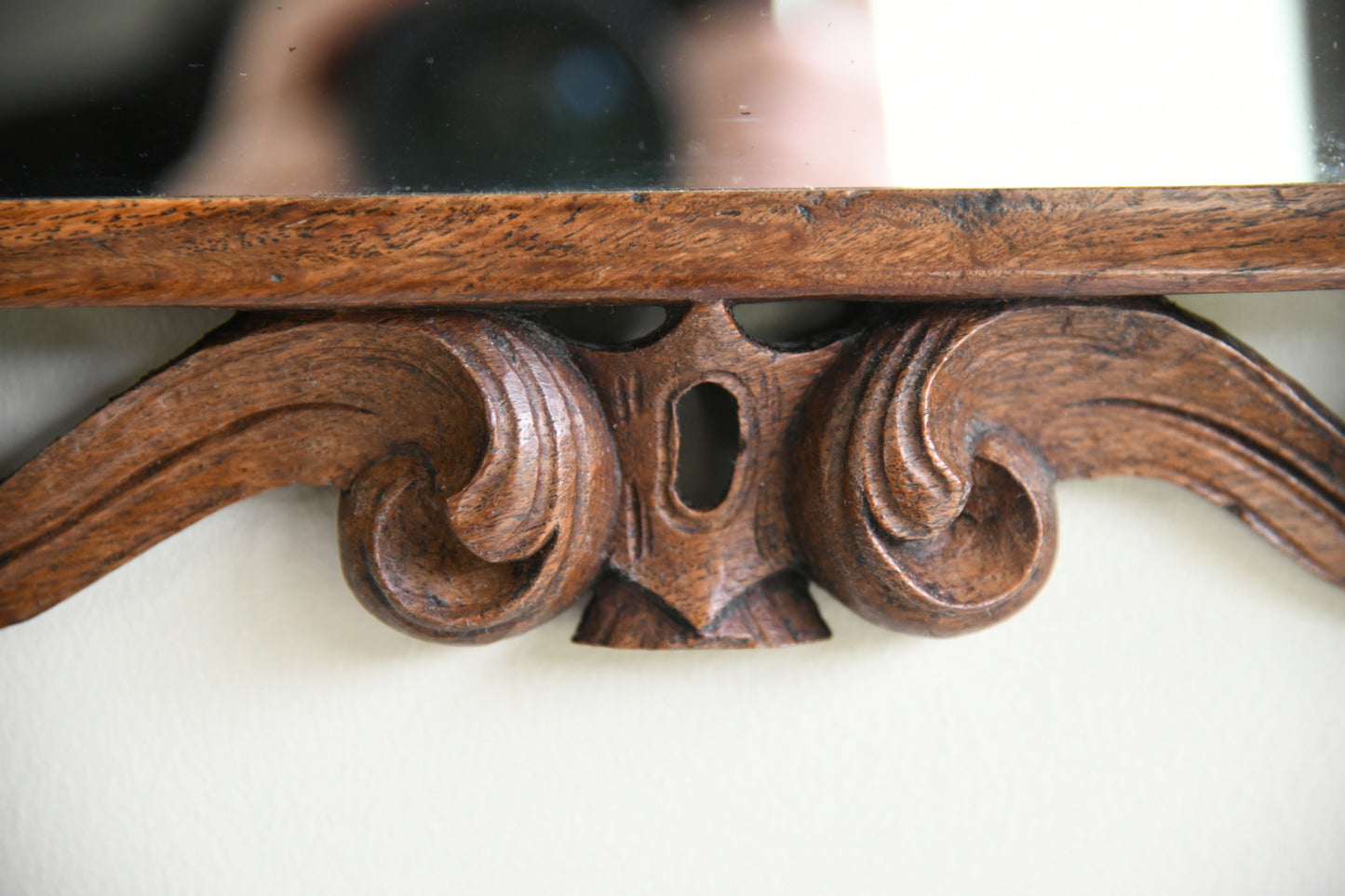 Antique Continental Carved Mirror