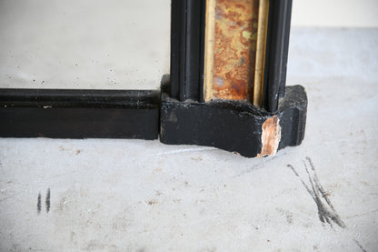 Antique Ebonised Overmantle Mirror