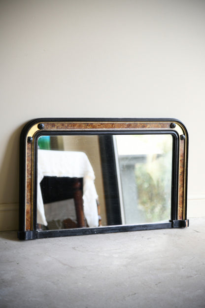 Antique Ebonised Overmantle Mirror