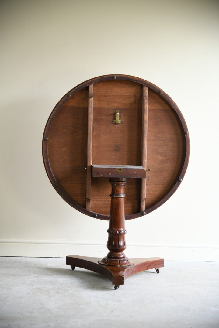 Antique Mahogany Tilt Top Table