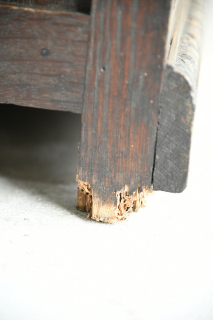 Victorian Oak Green Man Desk