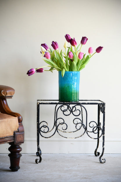 Vintage Wrought Iron Occasional Table