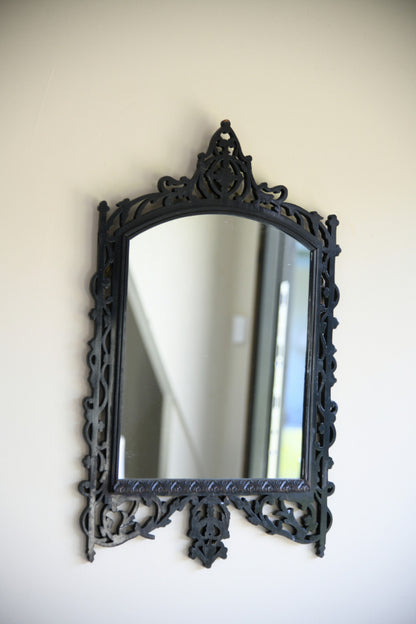 Ebonised Pierced Wall Mirror