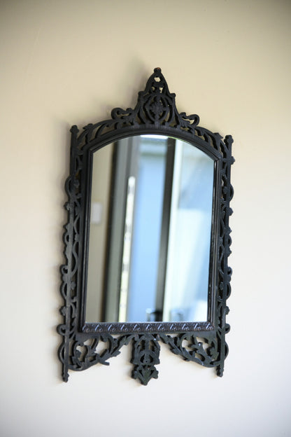 Ebonised Pierced Wall Mirror