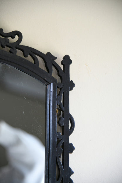 Ebonised Pierced Wall Mirror