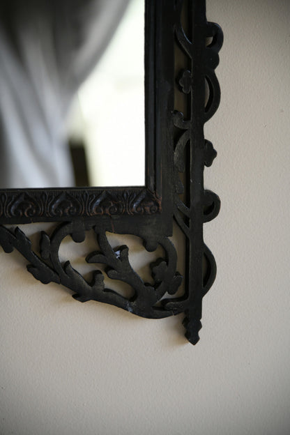 Ebonised Pierced Wall Mirror