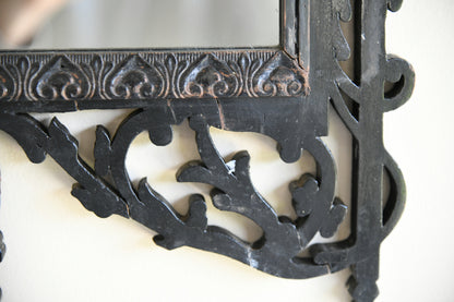 Ebonised Pierced Wall Mirror