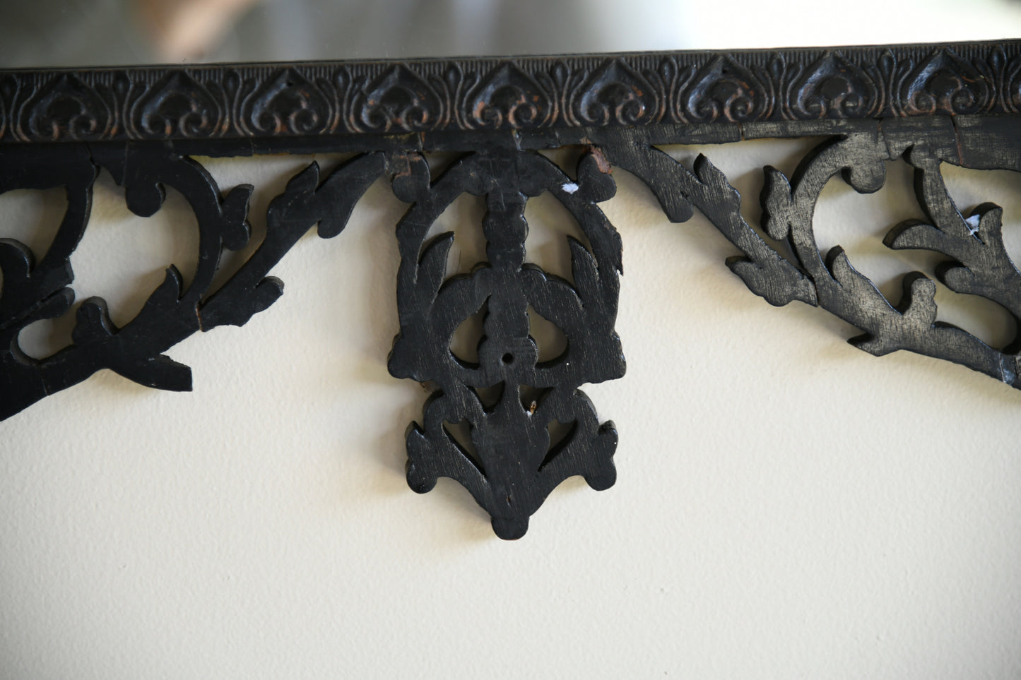 Ebonised Pierced Wall Mirror