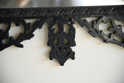 Ebonised Pierced Wall Mirror