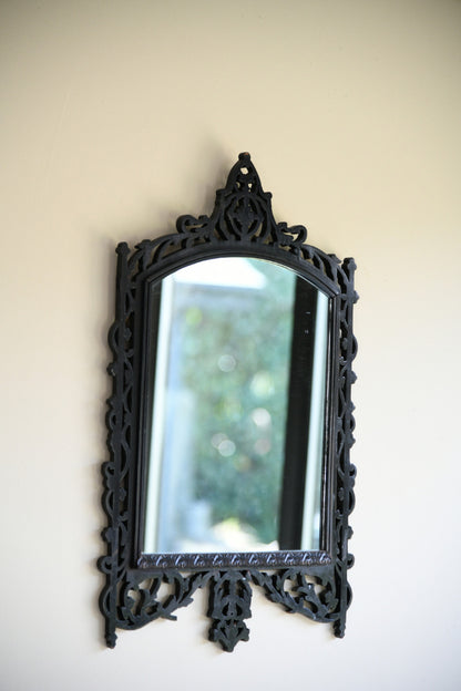 Ebonised Pierced Wall Mirror