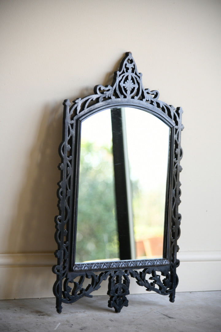 Ebonised Pierced Wall Mirror