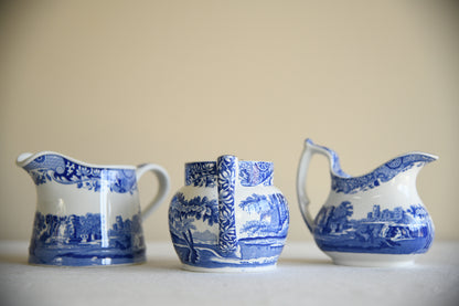 3 Spode Italian Jugs