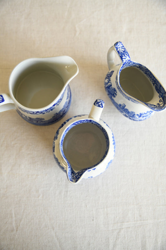 3 Spode Italian Jugs