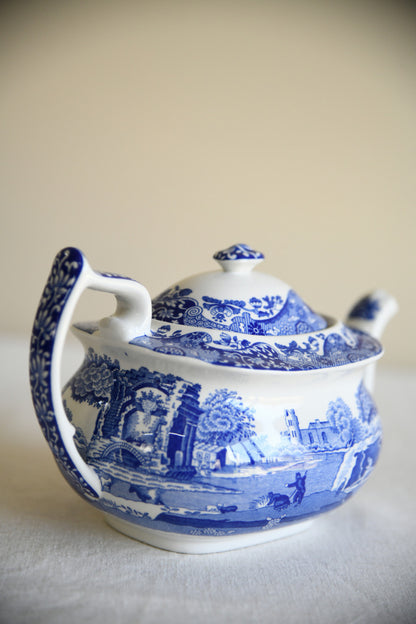 Spode Italian Blue & White Teapot
