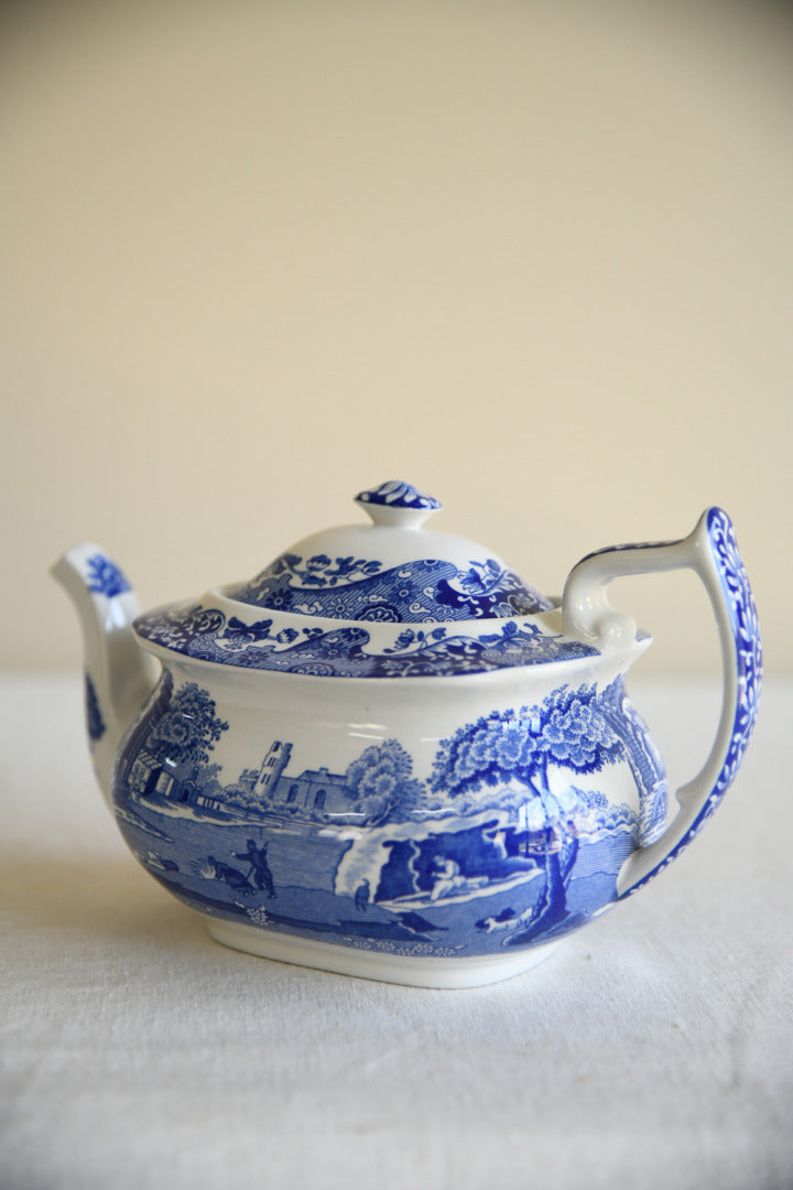 Spode Italian Blue & White Teapot