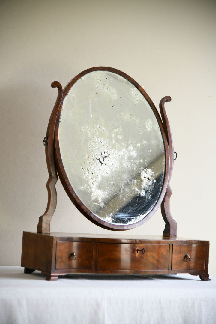 Georgian Mahogany Dressing Table Mirror