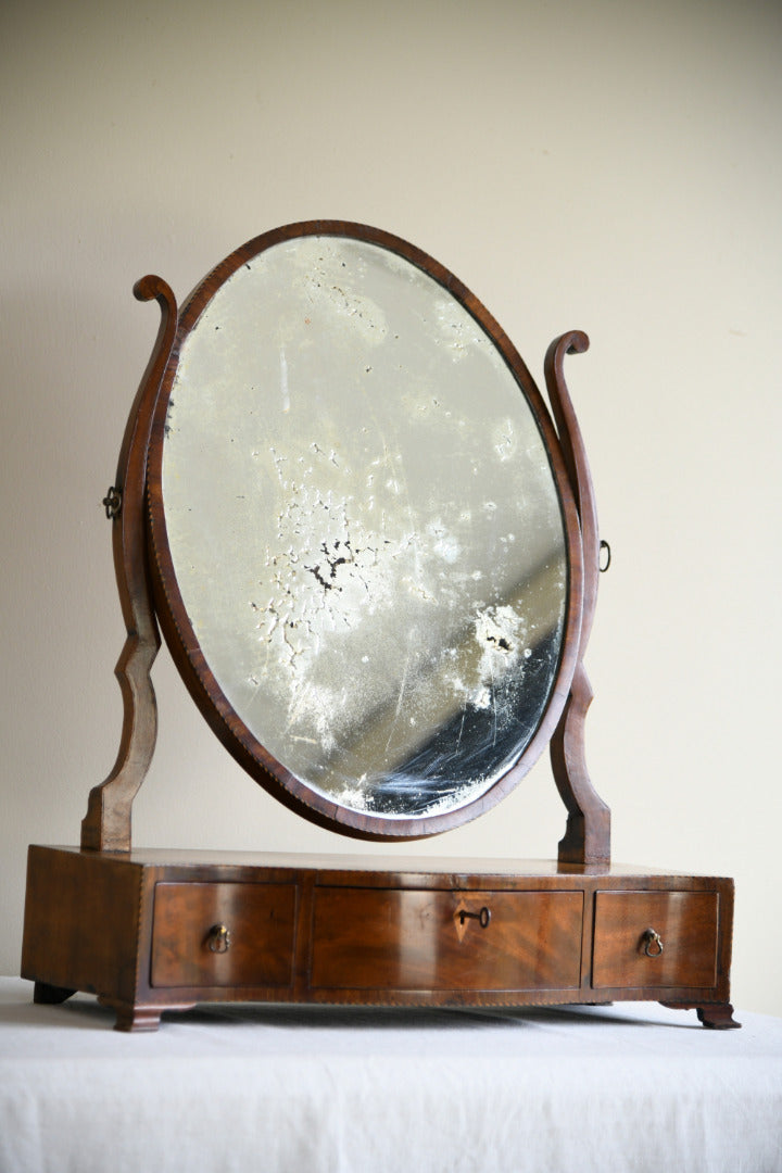Georgian Mahogany Dressing Table Mirror