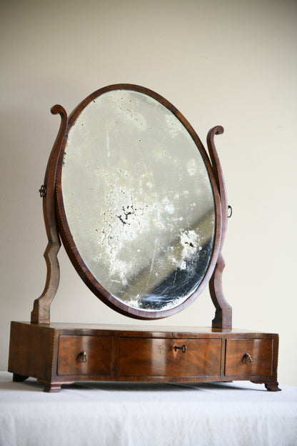 Georgian Mahogany Dressing Table Mirror