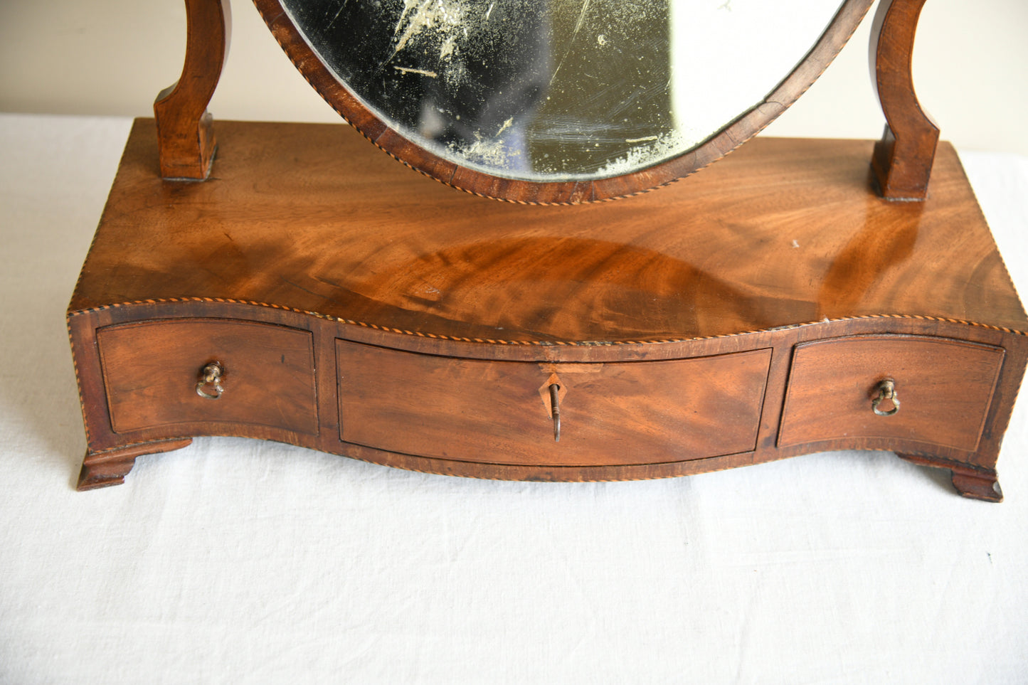 Georgian Mahogany Dressing Table Mirror