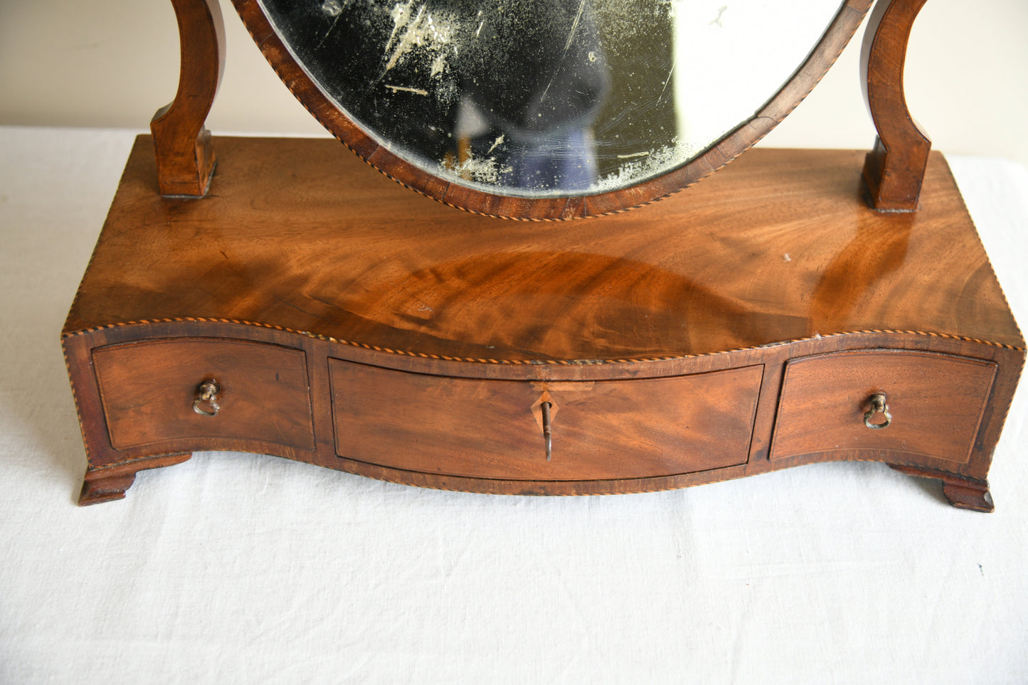 Georgian Mahogany Dressing Table Mirror