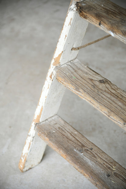 Large Vintage Painted Step Ladder