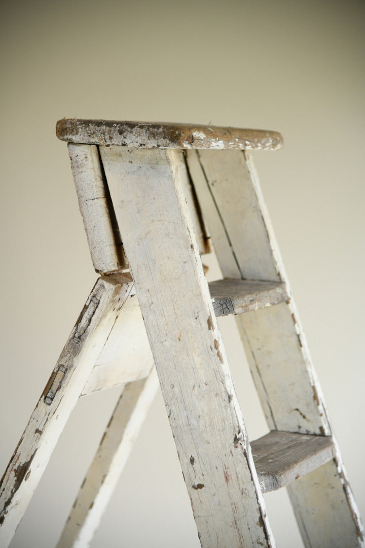 Large Vintage Painted Step Ladder
