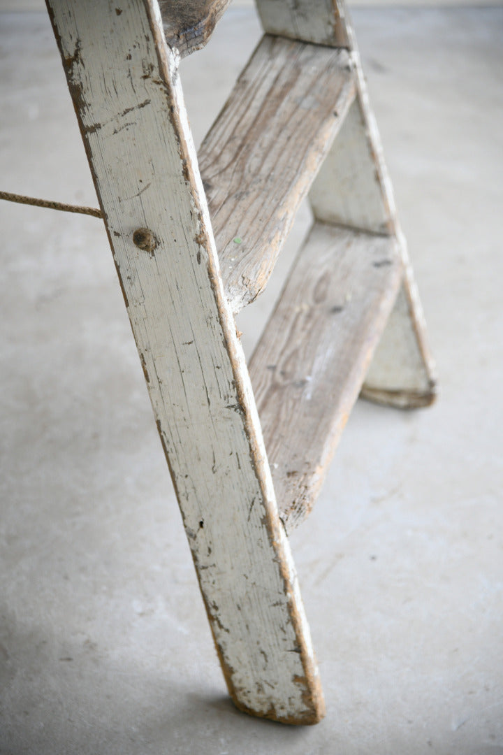 Large Vintage Painted Step Ladder