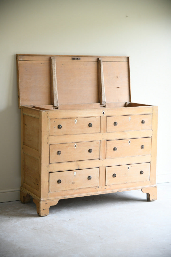 Antique Pine Mule Chest