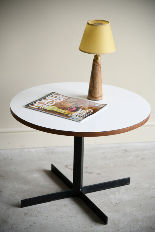Retro Round Formica Coffee Table