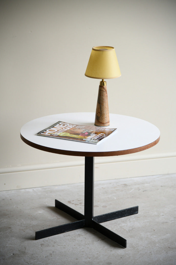 Retro Round Formica Coffee Table