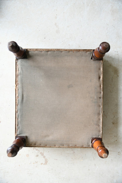 Square Upholstered Footstool