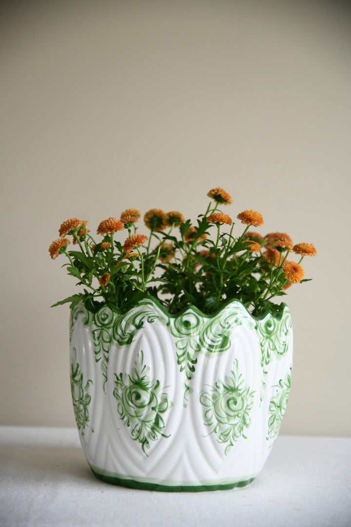Large Portugese Ceramic Jardiniere