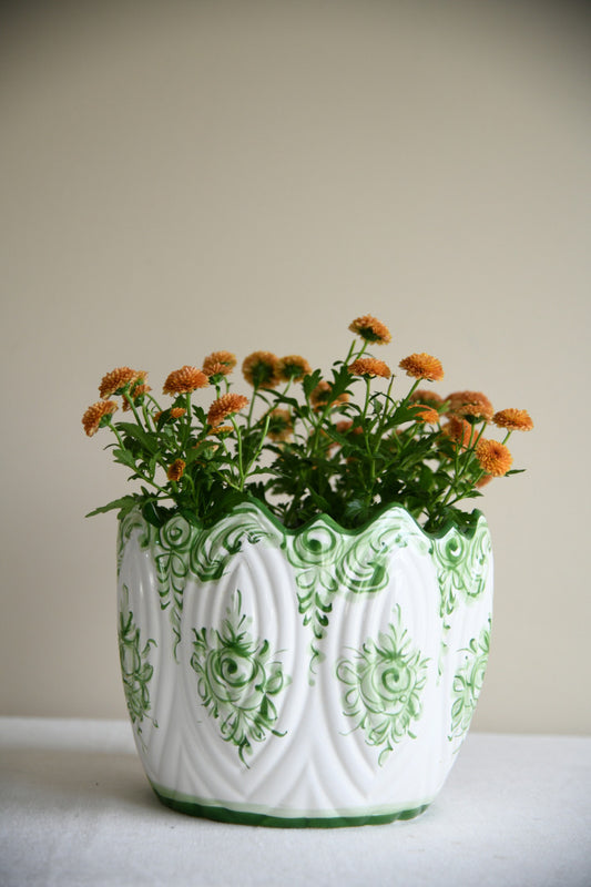 Large Portugese Ceramic Jardiniere