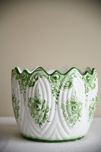 Large Portugese Ceramic Jardiniere