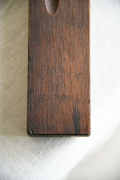 Collection of Vintage Wooden and Brass Spirit Levels and Folding Rule