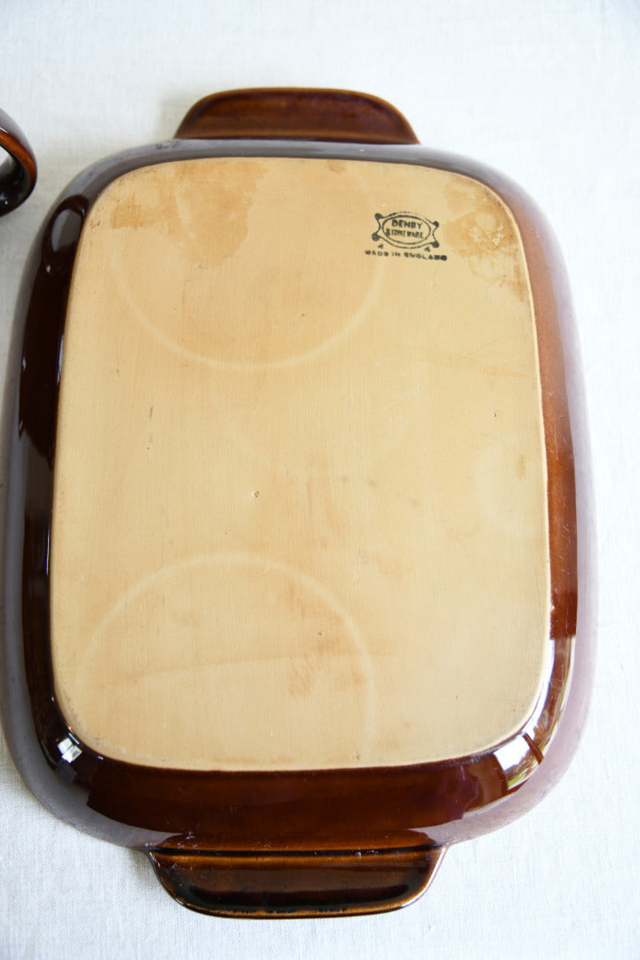 Denby Stoneware Jug and Rectangular Serving Dish
