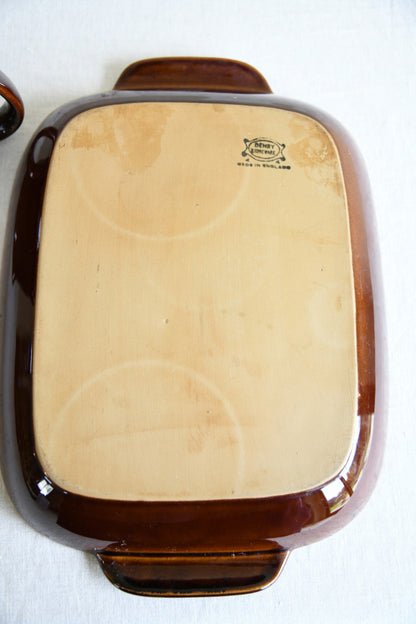 Denby Stoneware Jug and Rectangular Serving Dish