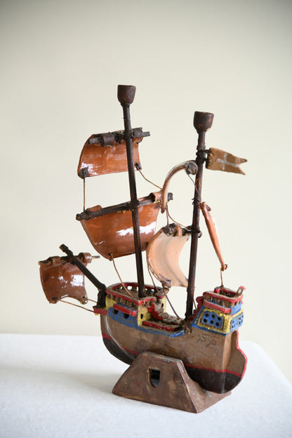 Decorative Handcrafted Model Galleon
