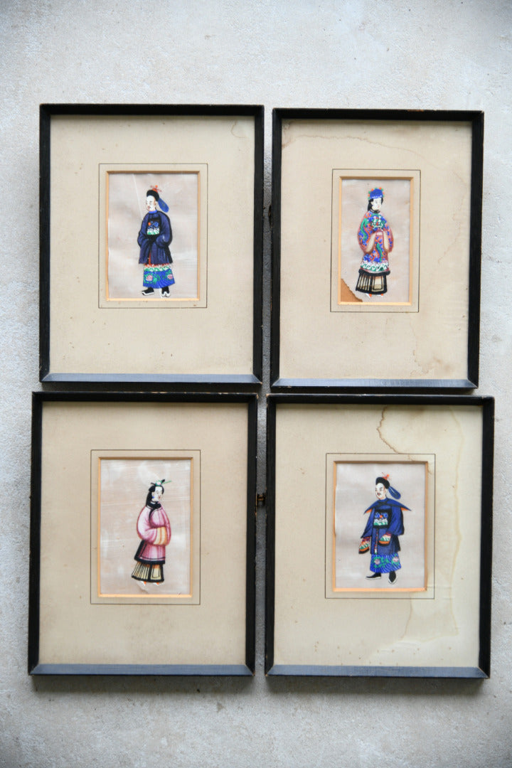 4 Chinese Export Paintings