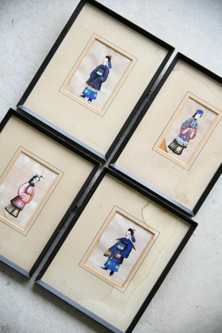 4 Chinese Export Paintings